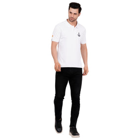 Men's Polos T Shirt SUKHOI-30 WHITE