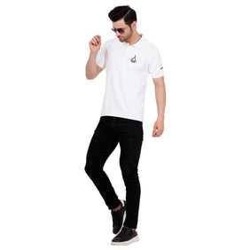 Men's Polos T Shirt SUKHOI-30 WHITE