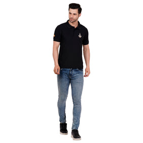 Men's Polos T Shirt SUKOI-30 Black