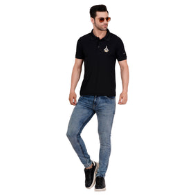 Men's Polos T Shirt SUKOI-30 Black