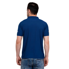 Men's Polos T Shirt SUKHOI-30 RAMA BLUE