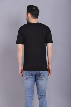 Men's Round Neck T shirt Mirrage Black