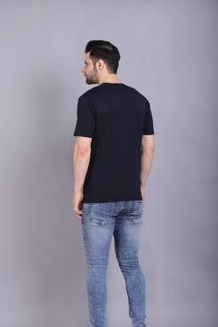 Men's Round Neck T shirt Mirrage Navy